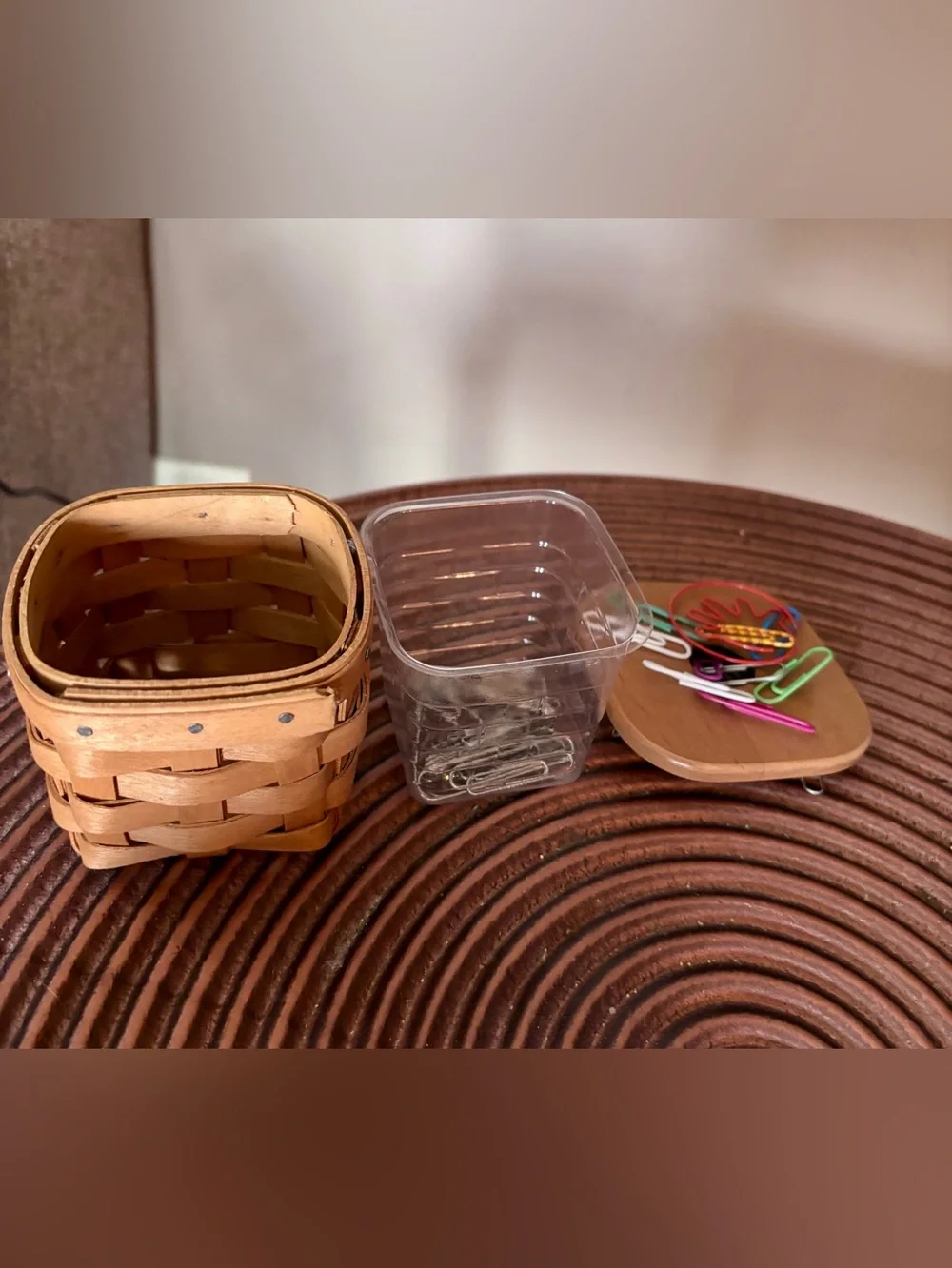 Longaberger Basket w/ Magnetic Lid